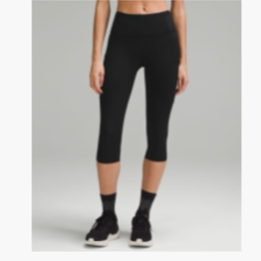 lululemon athletica Black Cropped Leggings